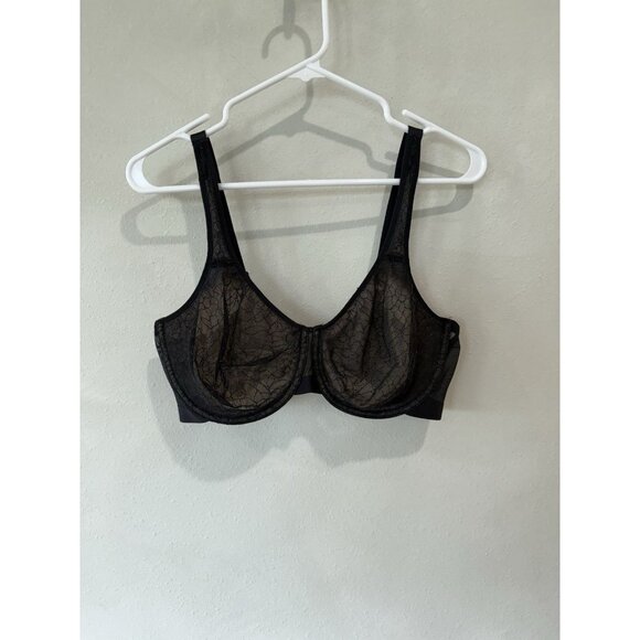 Wacoal Women’s Black See Through Sheer Underwire T Shirt Bra 40D 40 D 855341 - Picture 1 of 5